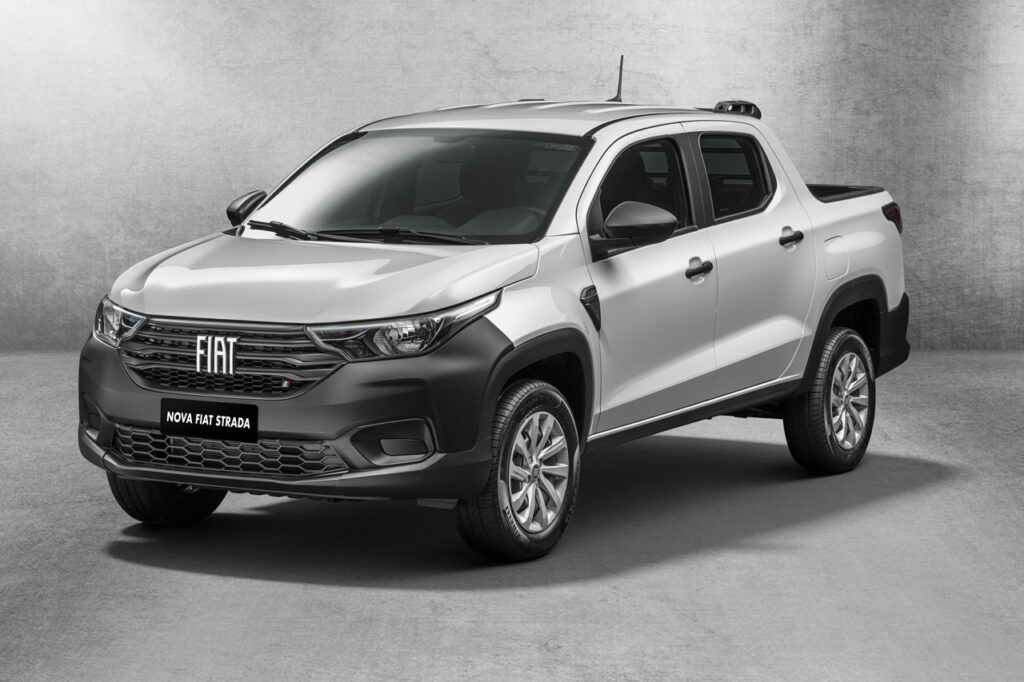 carros mais confortáveis do Brasil - picape Fiat Strada Endurance cinza