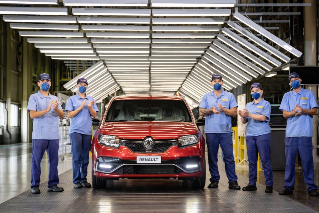 Sandero R.S. Finale - último carro na fábrica