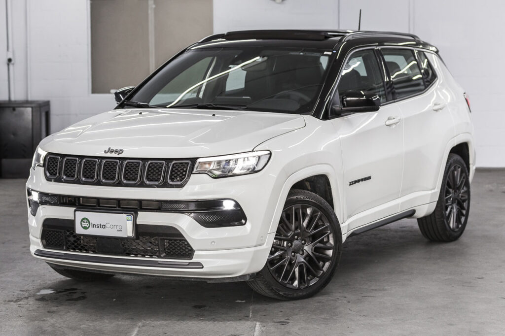 Jeep Compass 1.3 turbo Série S branco pérola