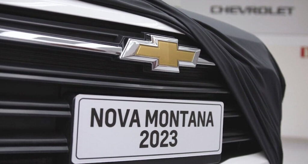 Chevrolet revela 1ª detalhe da nova Montana 2023 4 nova chevrolet montana 2023