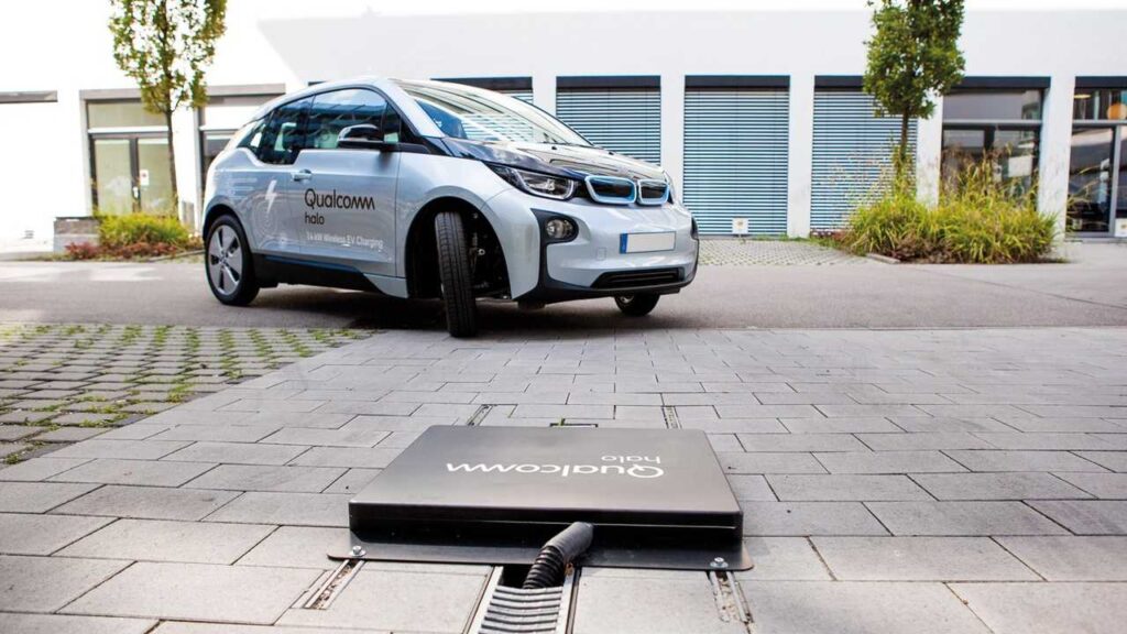recarregamento sem fio de carros elétricos