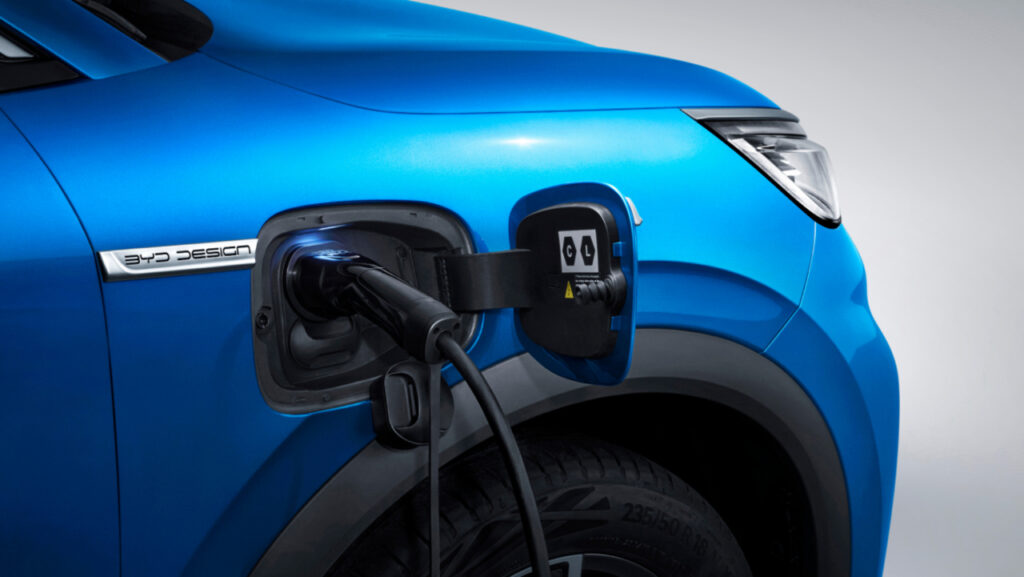 tomada de carregamento do BYD YUAN PLUS EV