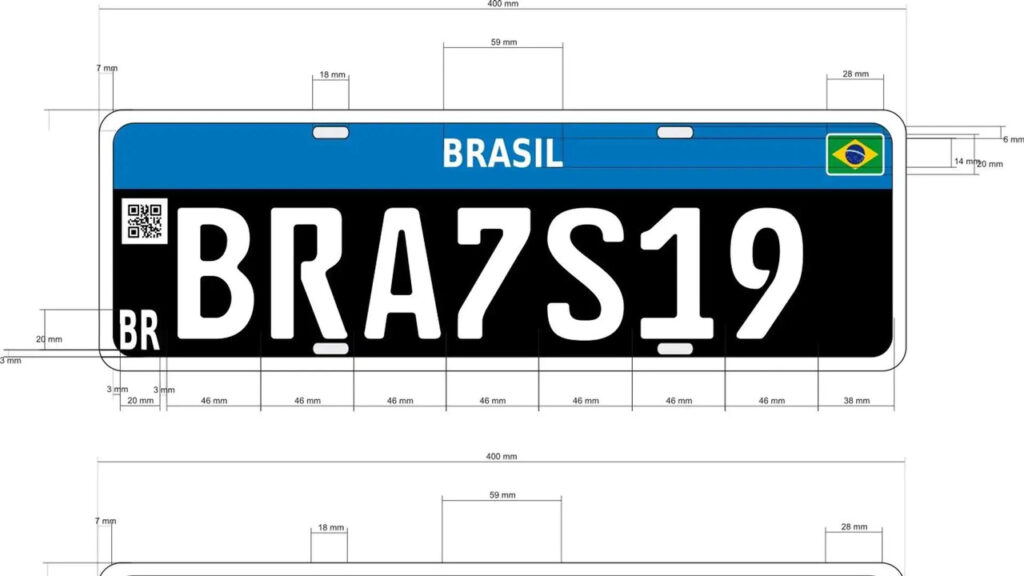 placa preta mercosul 2023