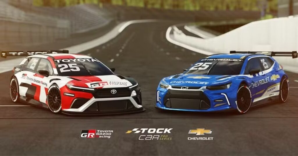 Stock Car carro SUV Toyota Corolla Cross Chevrolet Tracker