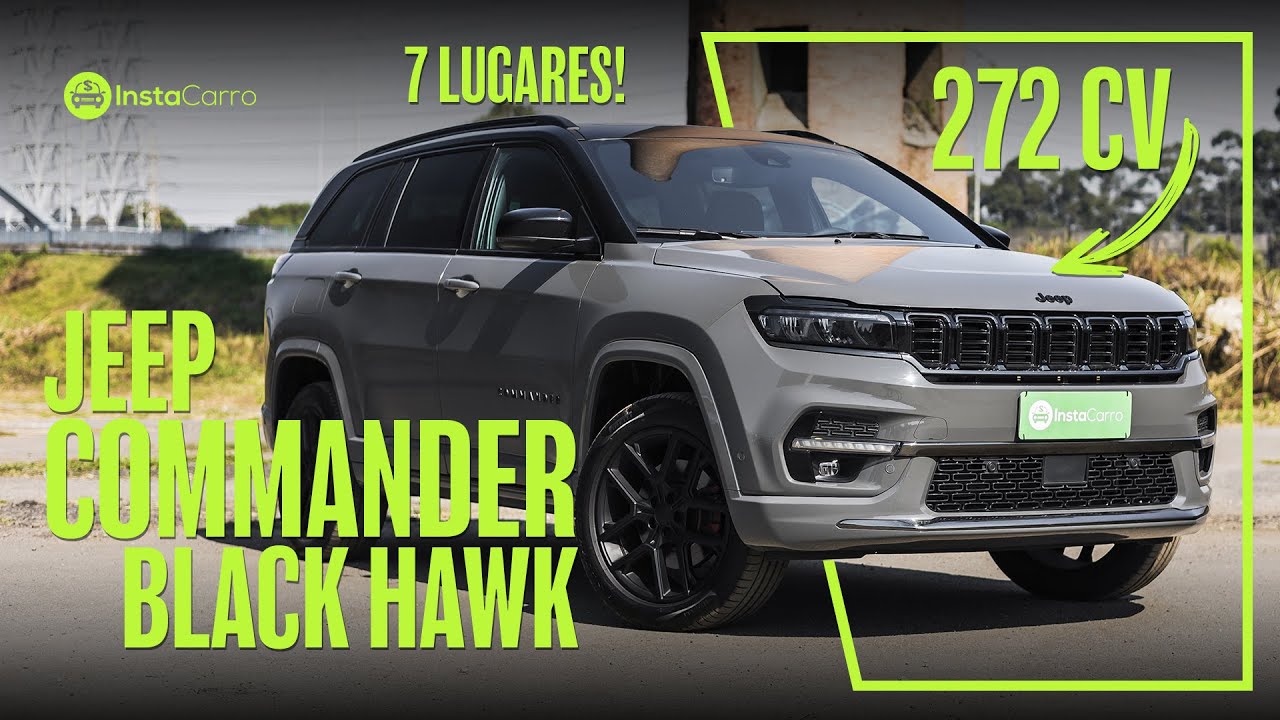 Blog 23 JEEP COMMANDER BLACKHAWK - SUV de 7 lugares faz de 0 a 100 km/h em 7 segundos! ANDA MUITO É BONITO!